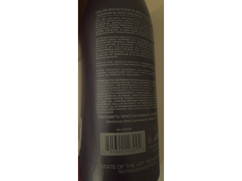 Biokeratin Color Enhancing Purple Shampoo, 33.8 fl oz