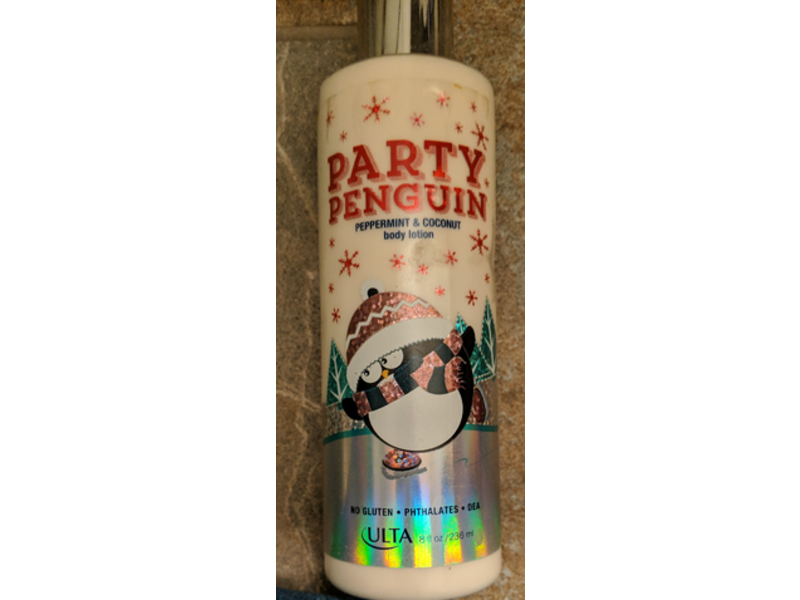 Ulta Party Penguin Body Lotion, Peppermint & Coconut, 8 oz/236 mL