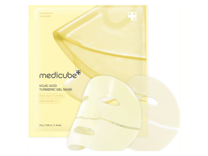 Medicube Brightening Gel Mask, Kojic Acid Turmeric, 0.98 oz/28 g, 1 Count, Pack Of 4