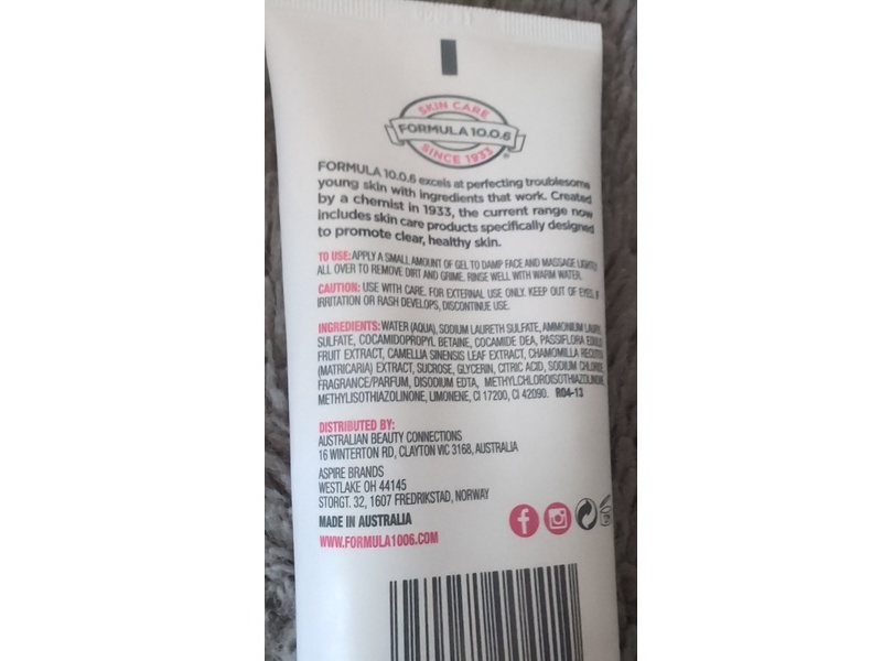 Formula 10.0.6 Best Face Forward Daily Foaming Cleanser, Passionfruit + Green Tea, 4.2 fl oz/125 mL