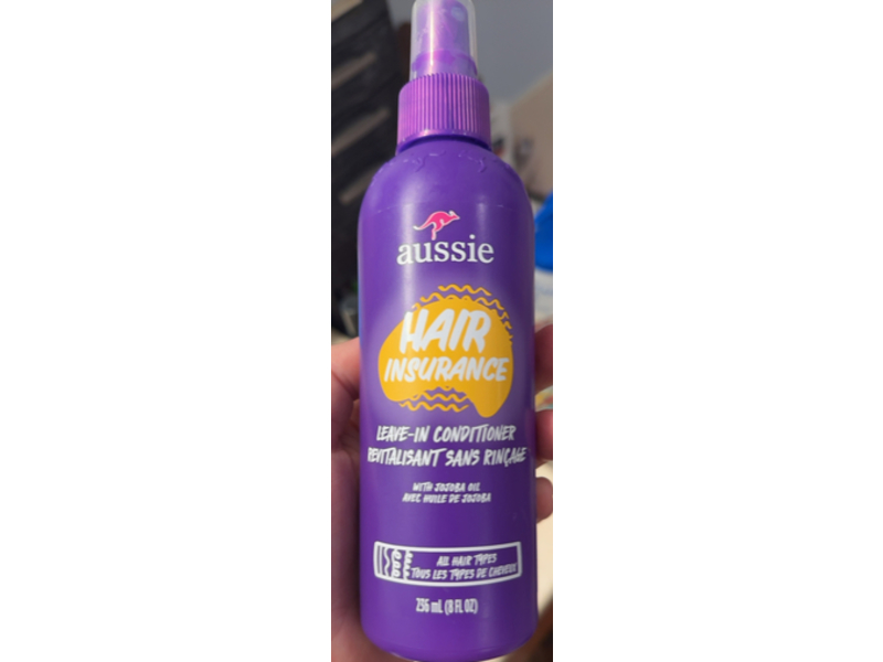 Aussie Hair Insurance, Leave-In Conditioner, Jojoba Oil, 8 fl oz/236 mL