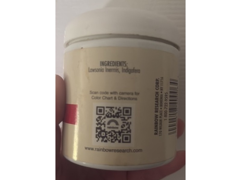 Rainbow Henna Hair Color & Conditioner, Sherry (Light Auburn), 4 oz/113 g