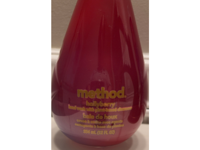 Method Gel Hand Wash, Holly Berry, 12 fl oz/354 mL