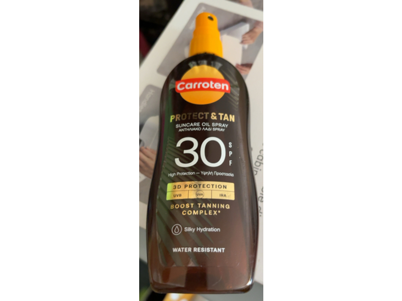 Carroten Protect & Tan Suncare Oil Spray, SPF 30, 150 mL