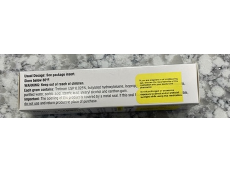 Tretinoin Cream USP 0.025%, 45 g, Alembic (RX)