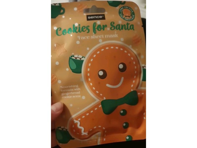 Sence Cookies For Santa Face Sheet Mask, Gingerbread, 20 mL