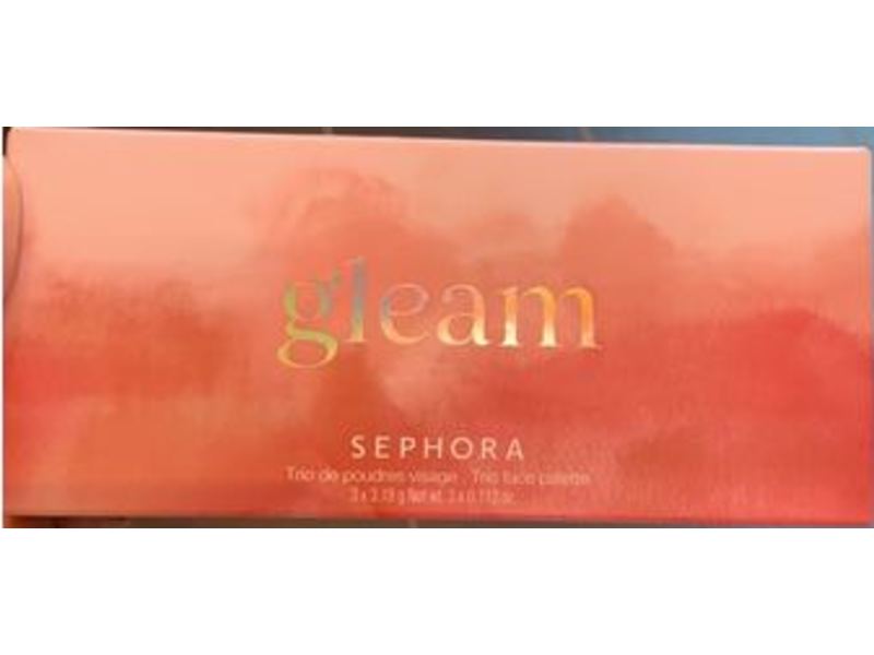 Sephora Collection Trio Face palette, Gleam, 0.112 oz/3.18 g