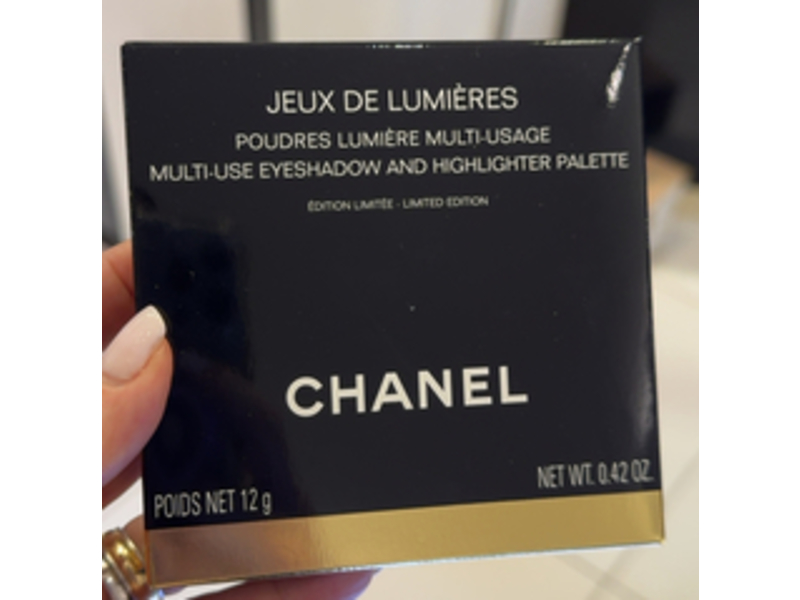 Chanel Multi-Use Eyeshadow & Highlighter Palette, Jeux De Lumieres, 0.42 oz/12 g