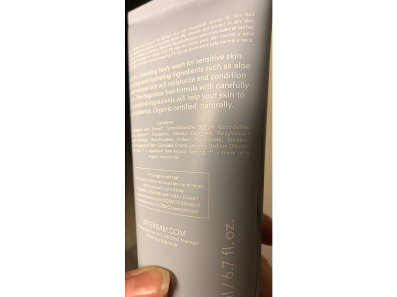 Urtekram Find Balance Body Wash, 6.7 fl oz/200 mL