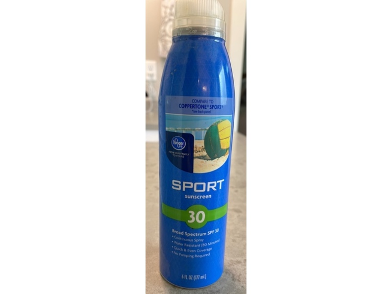 Kroger Sport Sunscreen, SPF 30, 6 fl oz/177 mL