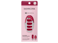 Dashing Diva Glaze Semi-Cured Gel Nail Strips Kit, Ruby Red Apple, 32 Count - Image 2