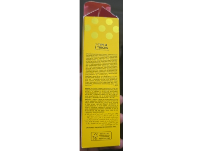 Benefit The Porefessional Tight 'N Toned Pore-Refining Toning Foam, AHA + PHA, 0.75 fl oz/22 mL