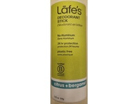 Lafe's Natural Deodorant Stick, Citrus + Bergamot, 2.25 fl oz/64 g - thumbnail 2