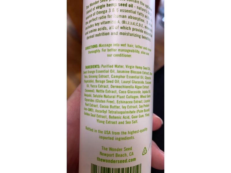 Wonder Seed Shampoo, Sweet Orange, 8 fl oz/234 mL