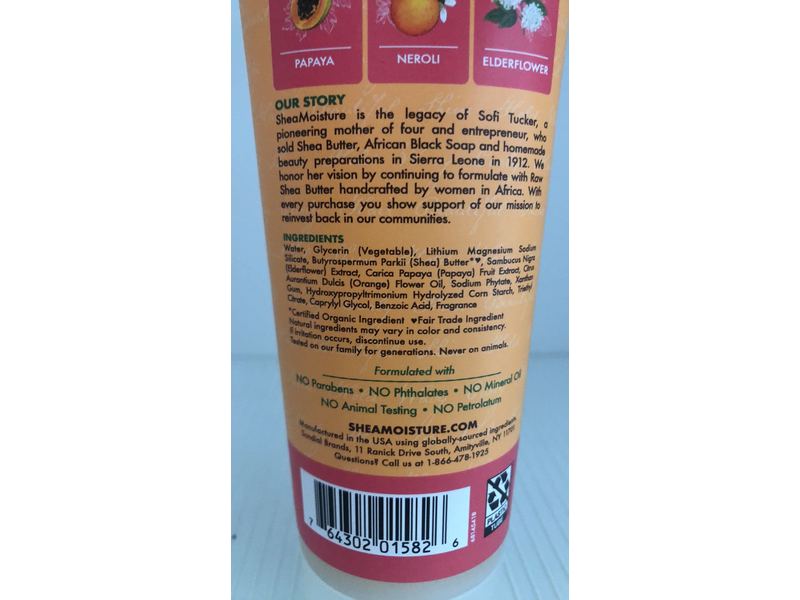 SheaMoisture All Day Frizz Control Styling Gel, Papaya And Neroli, 8 fl oz / 237 mL