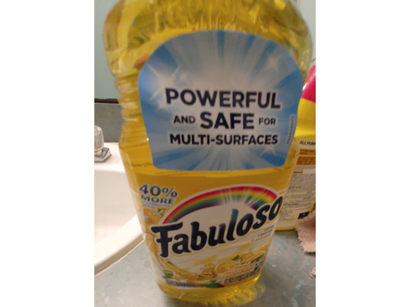 Fabuloso All Purpose Cleaner, Refreshing Lemon, 56 fl oz/1.65 L