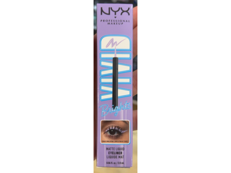 NYX Professional Makeup Brights Liquid Eyeliner, Lilac Pink, 0.06 fl oz/2 mL