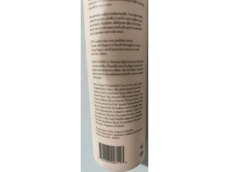 Playa New Day Mist 3 In 1 Style Refresh, Neroli Water & Sugar Cane Extract, 5.4 oz/160 mL