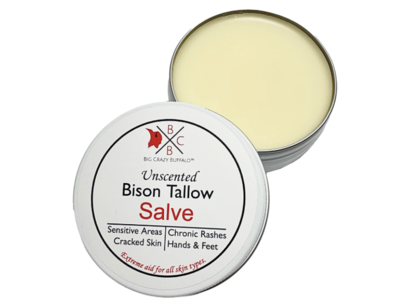Big Crazy Buffalo Salve Bison Tallow, Unscented, 2 oz