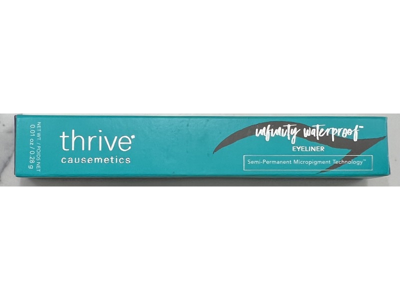 Thrive Causemetics Infinity Waterproof Eyeliner, Lauren Black Matte, 0.01 oz/0.28 g