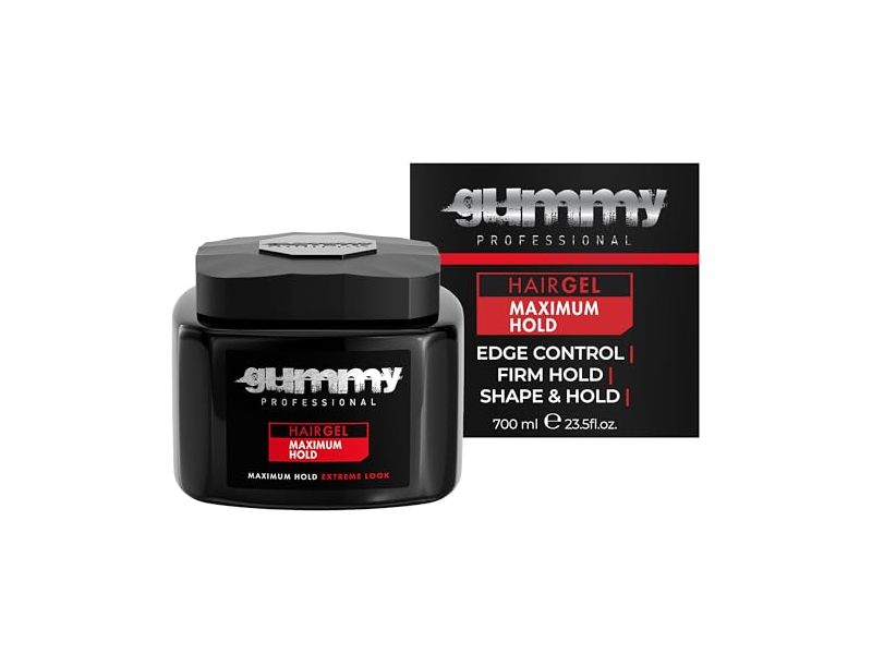 Gummy Professional Hair Gel, Maximum Hold, 23.67 fl oz/700 mL