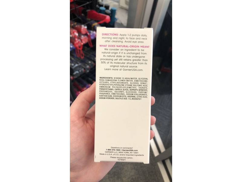 garnier water rose moisture gel