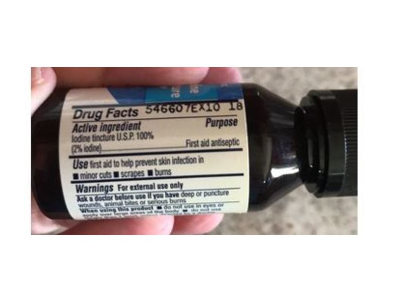 Kroger Iodine Tincture First Aid Antiseptic, 1 fl oz/30 mL