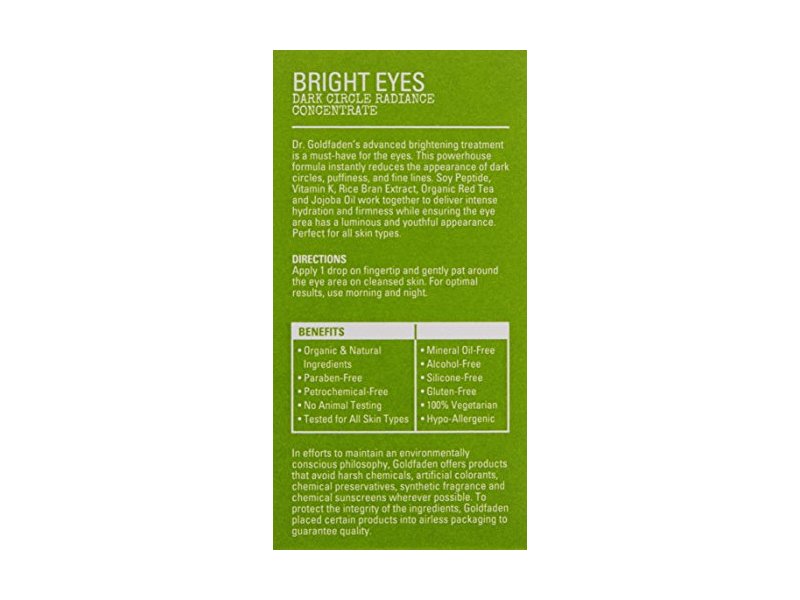 Goldfaden MD Bright Eyes Eye Cream, 0.5 fl oz