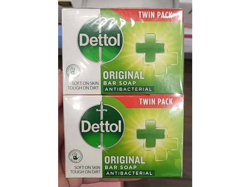 Dettol Original Bar Soap, Anti Bacterial, 100 g, Pack Of 2