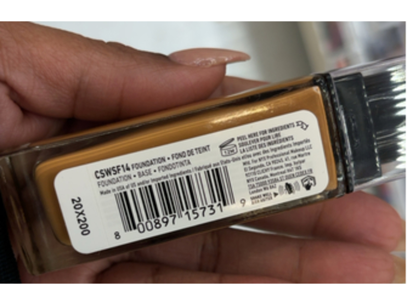 NYX Professional Makeup Can't Stop Won't Stop Foundation, Golden Honey, 1 fl oz/30 mL