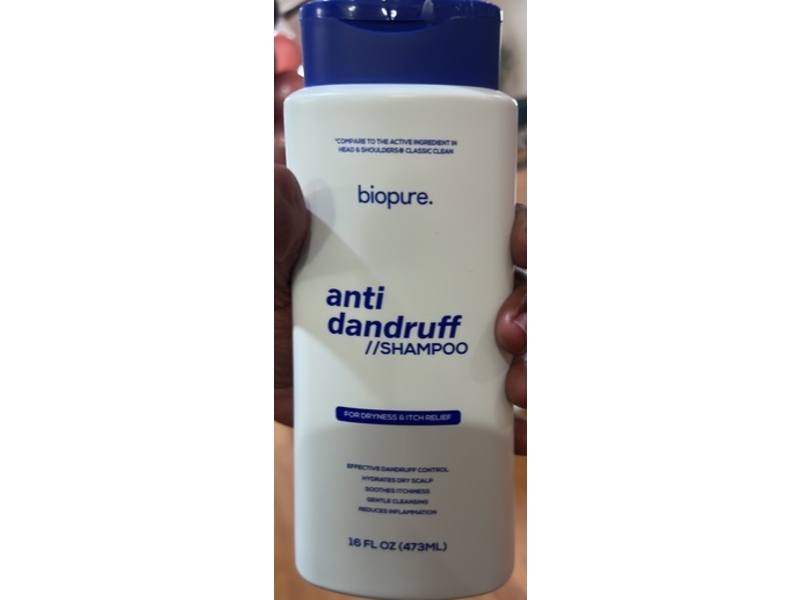 BioPure. Anti Dandruff Shampoo, 16 fl oz/473 mL