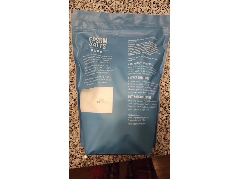 Fresh Thyme Epsom Salts, Pure, 2.27 kg