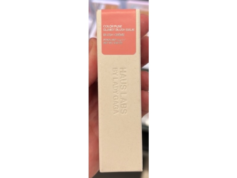 Haus Labs Color Fuse Glassy Blush Balm Stick, Glassy Pomelo Peach Pink, 0.18 oz/5g
