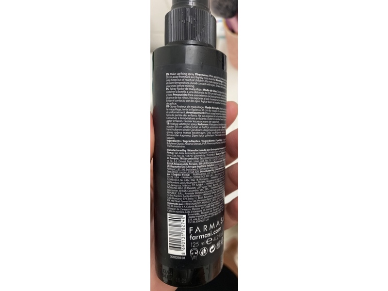 Farmasi VFX Pro Time Locker Fixing Spray, 4.2 fl oz/125 mL
