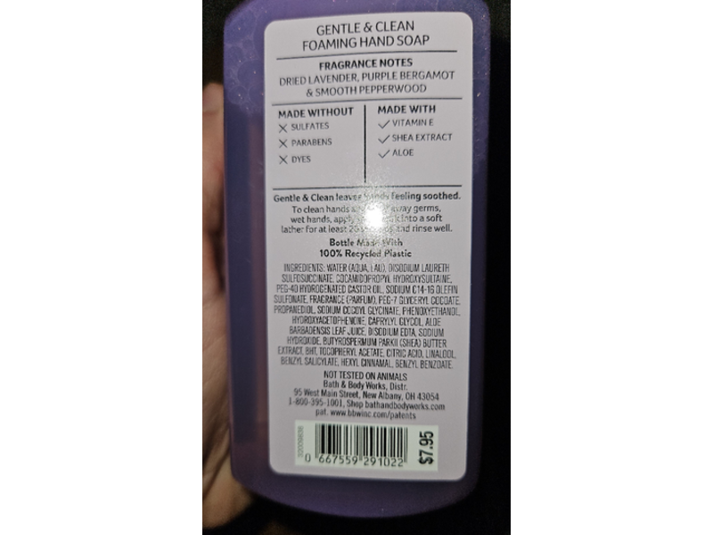 White Barn Gentle & Clean Foaming Hand Soap, Lavender Driftwood, 8.75 fl oz/259 mL