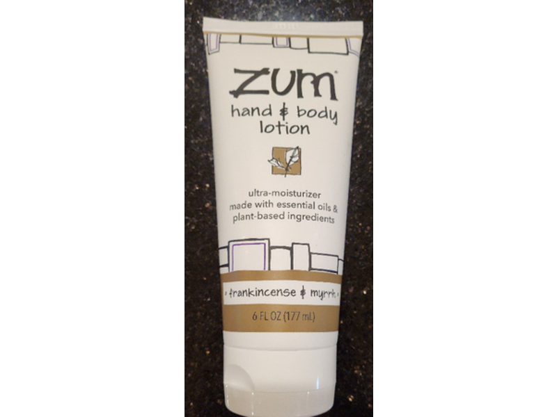 Zum Ultra Moisturizer Hand and Body Lotion, Frankincense & Myrrh, 6 fl oz/177 mL