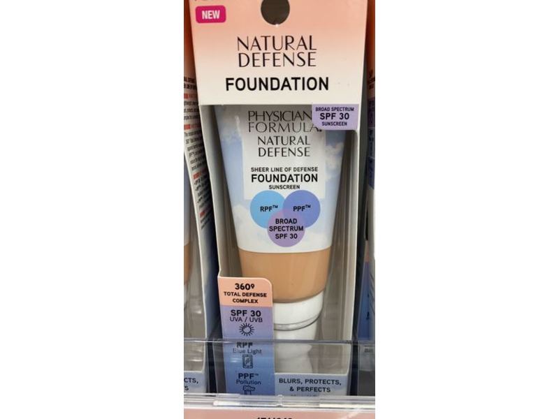 Physicians Formula Natural Defense Foundation, SPF 30, Light-To-Medium, 1 fl oz
