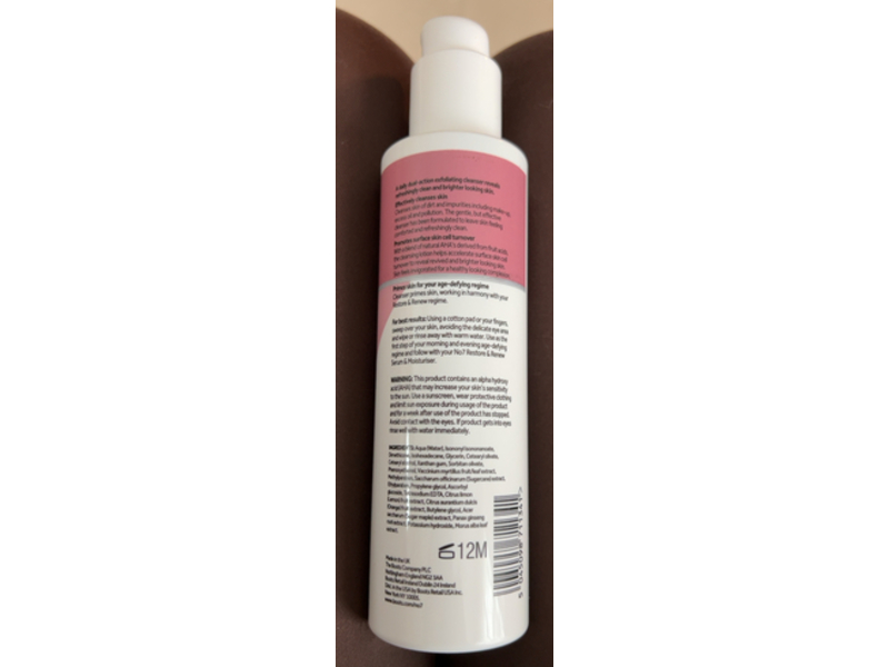 No7 Restore & Renew Dual Action Cleansing Lotion, 6.7 fl oz/200 mL