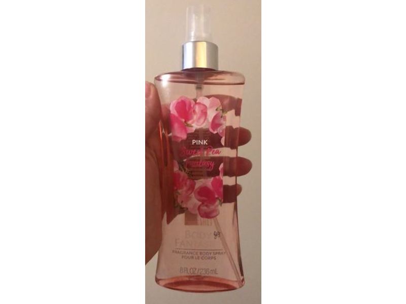 Body Fantasies Fragrance Body Spray, Pink Sweet Pea Fantasy, 8 fl oz/236 mL