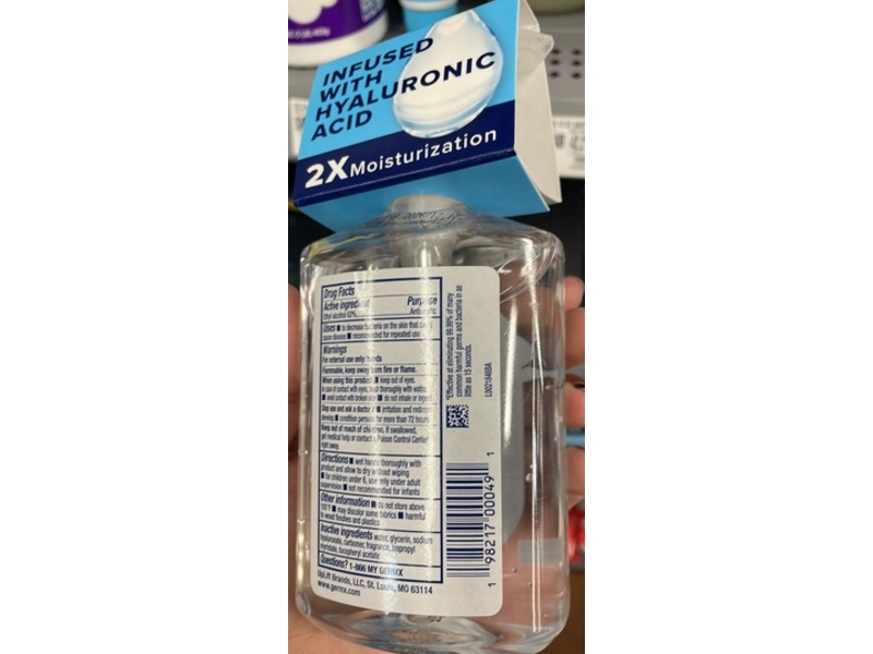 Germ-X Hydrating Hand Sanitizer, 8 fl oz/236 mL, 6 Count