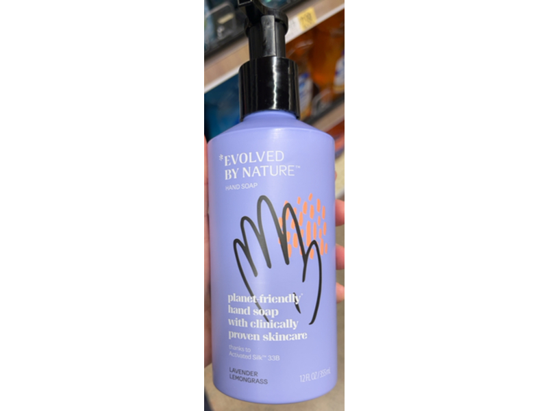 Evolved By Nature Hand Soap, Lavender Lemongrass, 12 fl oz/355 mL, Pack Of 3