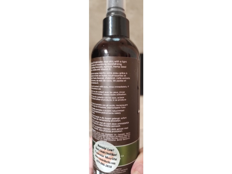 Earthly Body Hemp Seed Moisturizing Oil Spray, Guavalava, 8 fl oz/237 mL