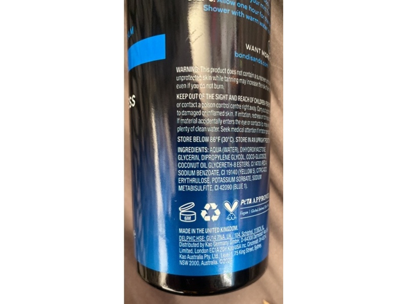 Bondi Sands Ultra Dark Self Tanning Foam,Ultra Express, 6.76 fl oz/200 mL