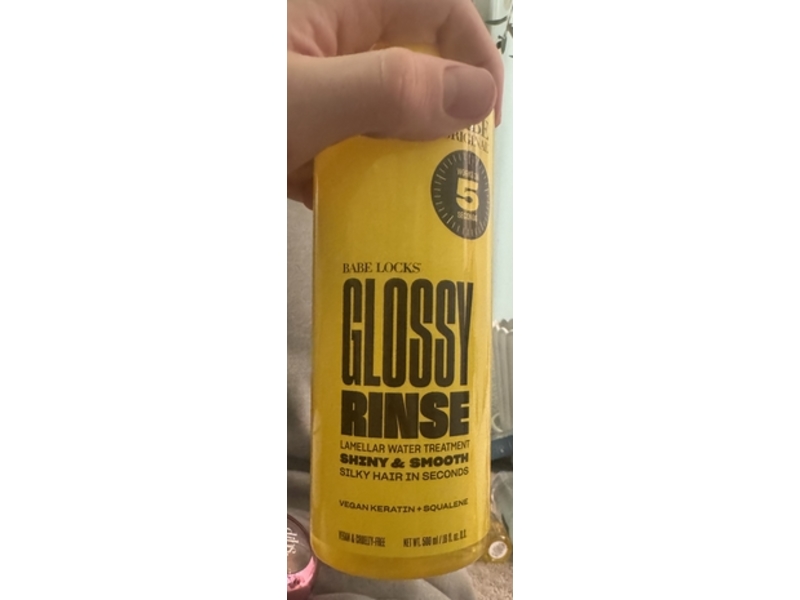 Babe Locks Shiny & Smooth Glossy Rinse Treatment, 16 fl oz/500 mL