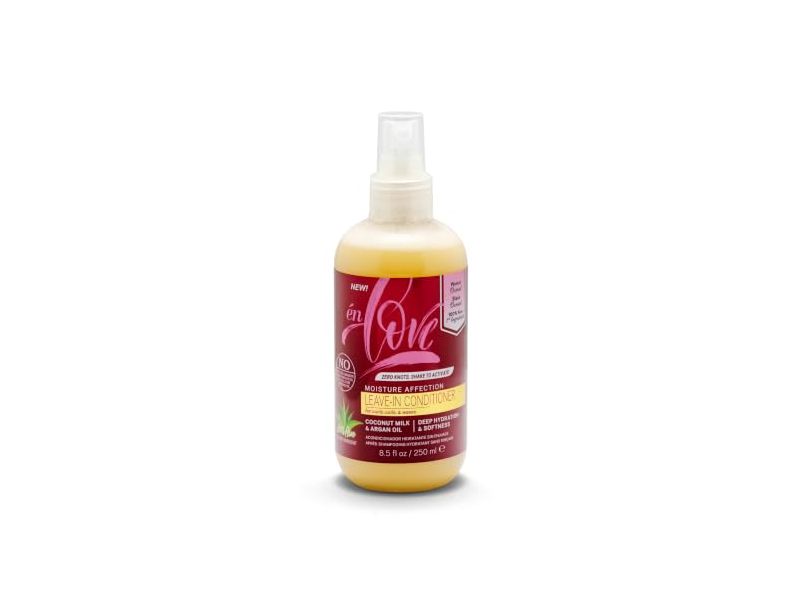 En Love Moisture Affection Leave-In Conditioner, Coconut Milk & Argan Oil, 8.5 fl oz/250 mL