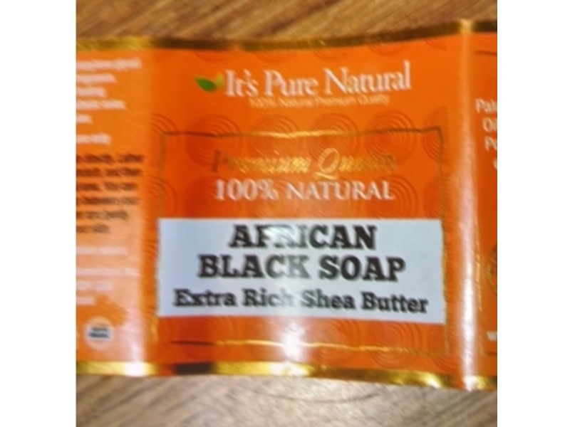 It's Pure Natural African Black Soap, 5 oz, Pack Of 3