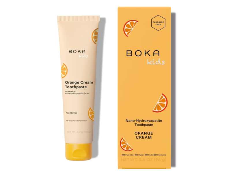 Boka Kids Nano-Hydroxyapatite Toothpaste, Orange Cream, 3.4 oz/96 g