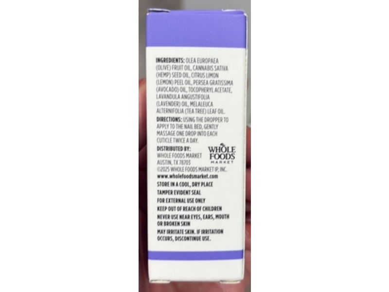 365 Whole Foods Market Cuticle & Nail Oil, 0.5 fl oz/15 mL