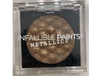 L'Oreal Paris Infallible Paints Eyeshadow Metallics, Brass Knuckles, 0.09 oz/2.8 g - Image 3