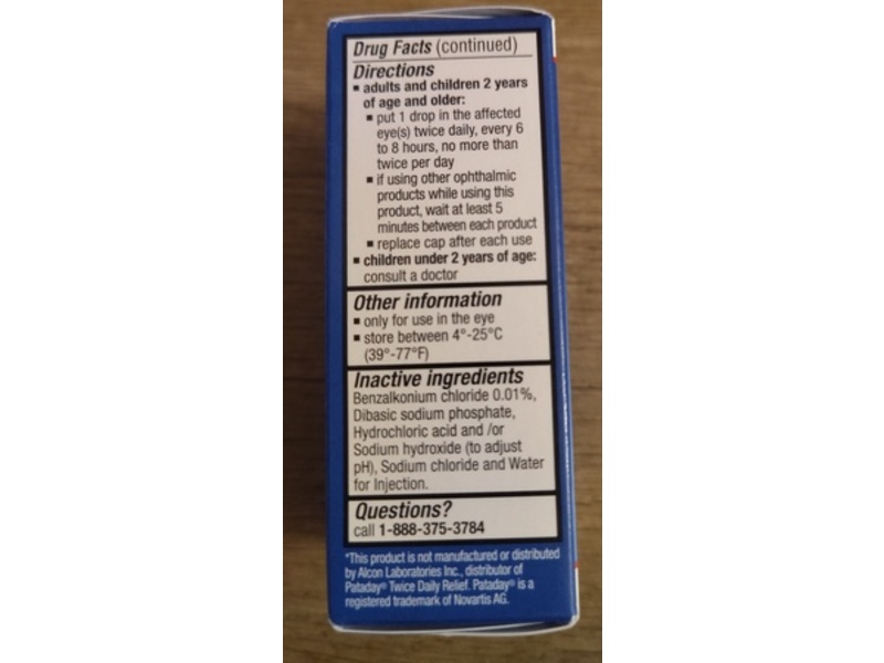 HealthCareAisle Eye Allergy Itch & Redness Relief, Sterile, 0.1%, 5mL